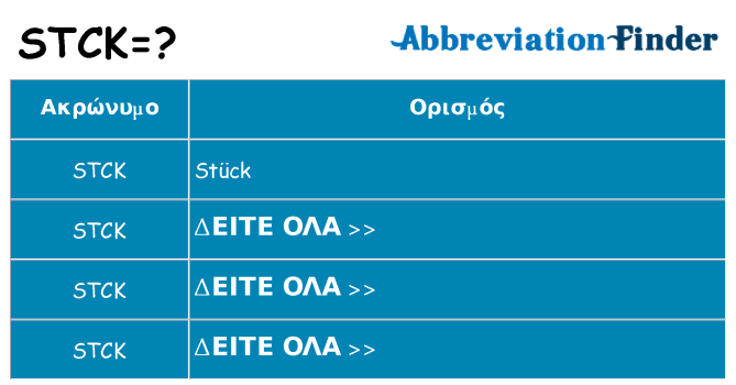 Τι σημαίνει stck ηρεμήσει