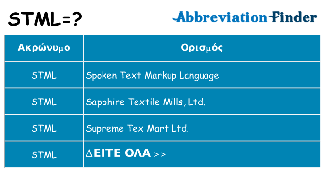 Τι σημαίνει stml ηρεμήσει