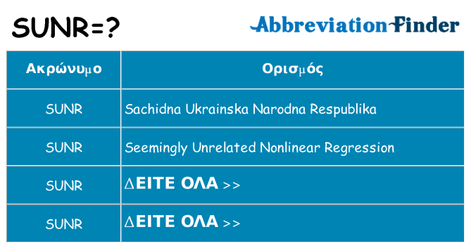 Τι σημαίνει sunr ηρεμήσει