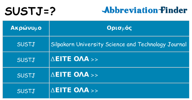 Τι σημαίνει sustj ηρεμήσει