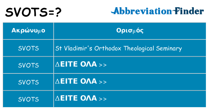 Τι σημαίνει svots ηρεμήσει