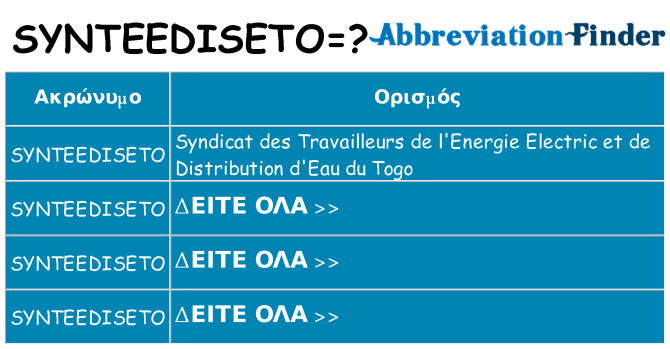 Τι σημαίνει synteediseto ηρεμήσει