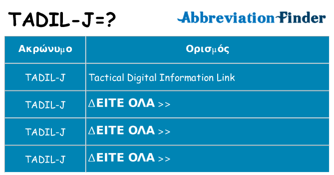 Τι σημαίνει tadil-j ηρεμήσει
