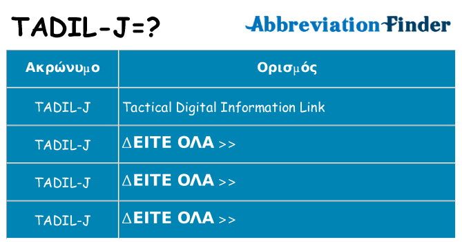 Τι σημαίνει tadil-j ηρεμήσει