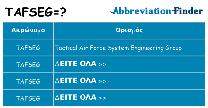 Τι σημαίνει tafseg ηρεμήσει