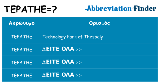 Τι σημαίνει tepathe ηρεμήσει