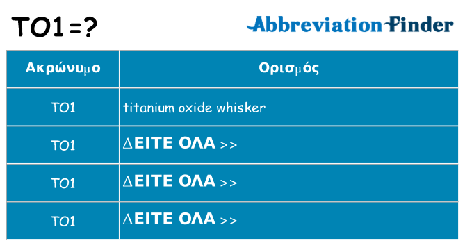 Τι σημαίνει to1 ηρεμήσει