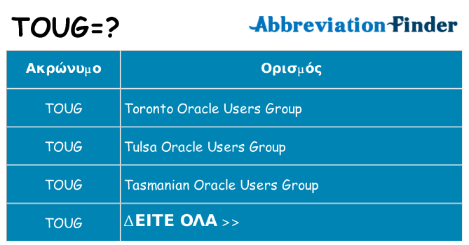 Τι σημαίνει toug ηρεμήσει