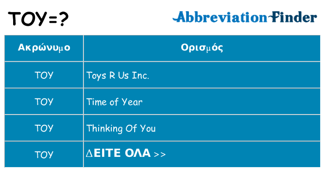 Τι σημαίνει toy ηρεμήσει