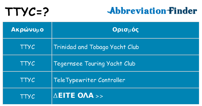Τι σημαίνει ttyc ηρεμήσει