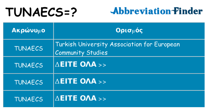 Τι σημαίνει tunaecs ηρεμήσει