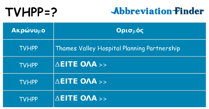 Τι σημαίνει tvhpp ηρεμήσει