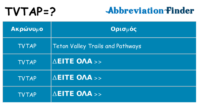Τι σημαίνει tvtap ηρεμήσει