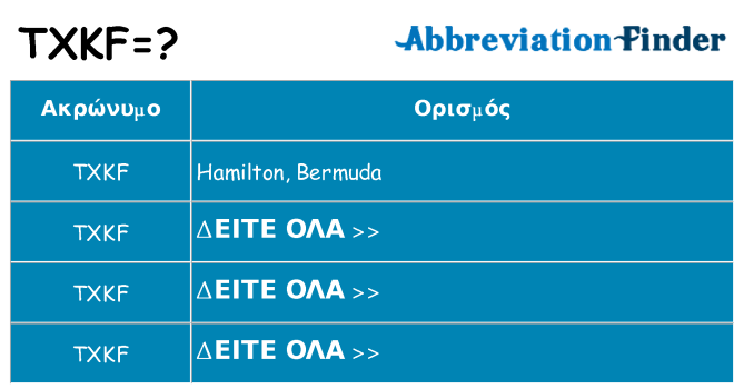 Τι σημαίνει txkf ηρεμήσει