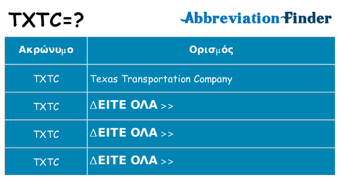 Τι σημαίνει txtc ηρεμήσει