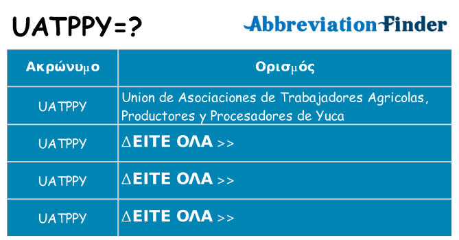 Τι σημαίνει uatppy ηρεμήσει