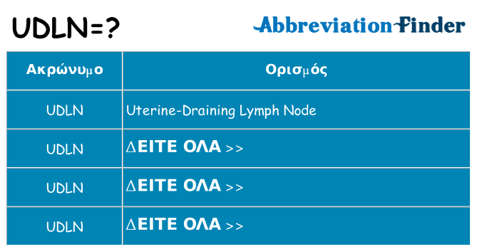 Τι σημαίνει udln ηρεμήσει