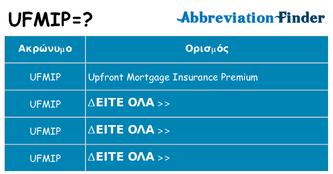 Τι σημαίνει ufmip ηρεμήσει