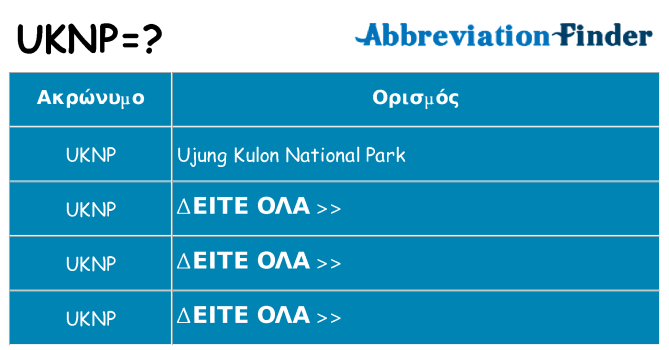 Τι σημαίνει uknp ηρεμήσει