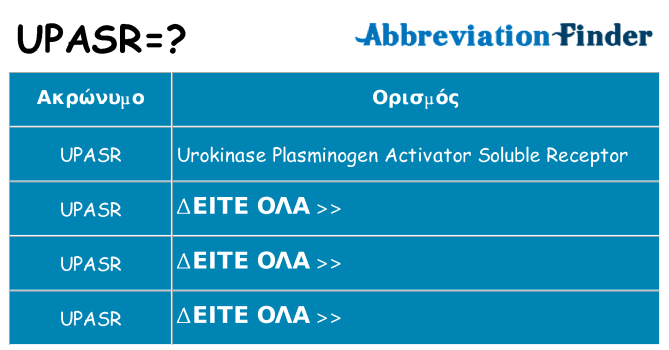 Τι σημαίνει upasr ηρεμήσει