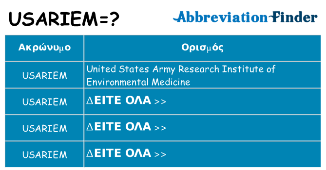 Τι σημαίνει usariem ηρεμήσει