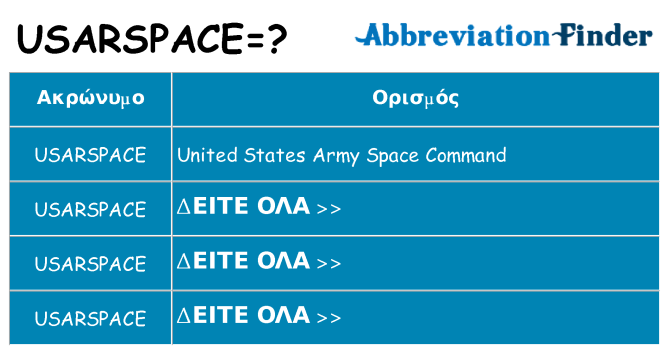 Τι σημαίνει usarspace ηρεμήσει