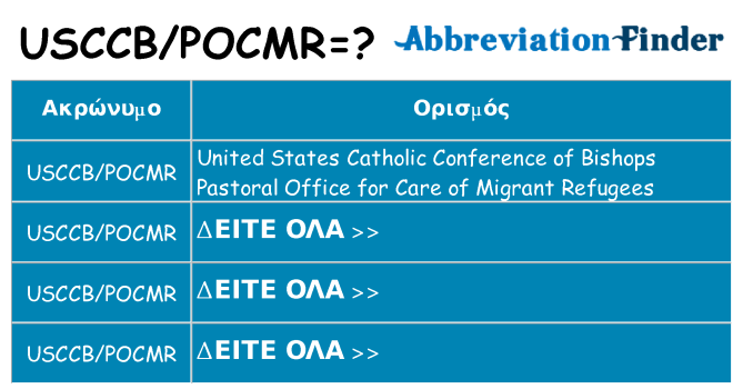 Τι σημαίνει usccbpocmr ηρεμήσει