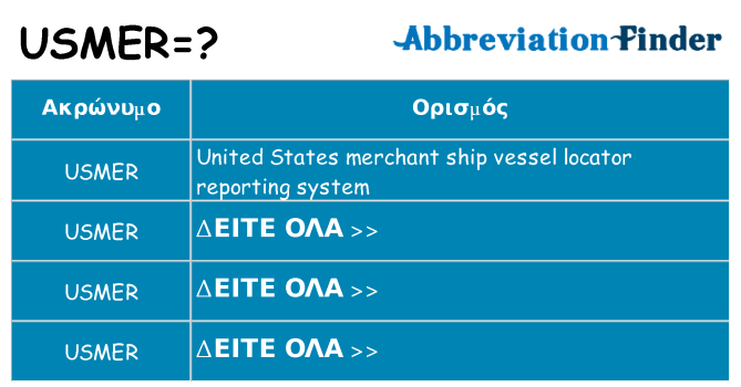 Τι σημαίνει usmer ηρεμήσει