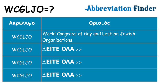Τι σημαίνει wcgljo ηρεμήσει