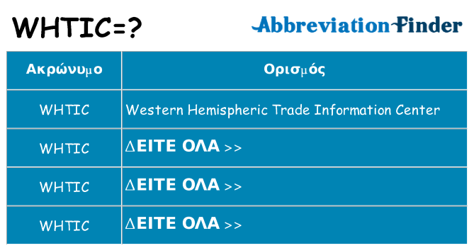 Τι σημαίνει whtic ηρεμήσει