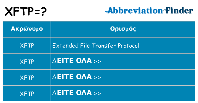 Τι σημαίνει xftp ηρεμήσει