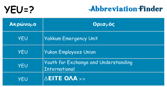 Τι σημαίνει yeu ηρεμήσει