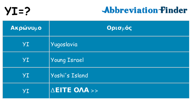 Τι σημαίνει yi ηρεμήσει