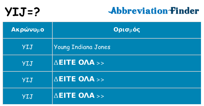 Τι σημαίνει yij ηρεμήσει