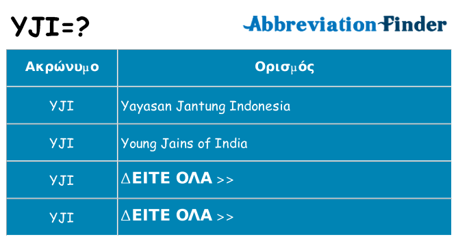 Τι σημαίνει yji ηρεμήσει