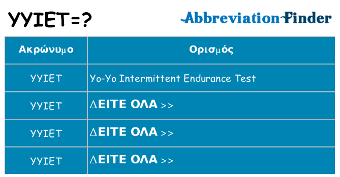 Τι σημαίνει yyiet ηρεμήσει