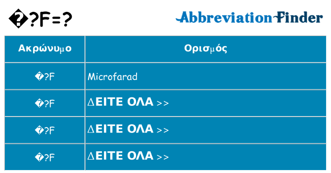 Τι σημαίνει %c2%b5f ηρεμήσει