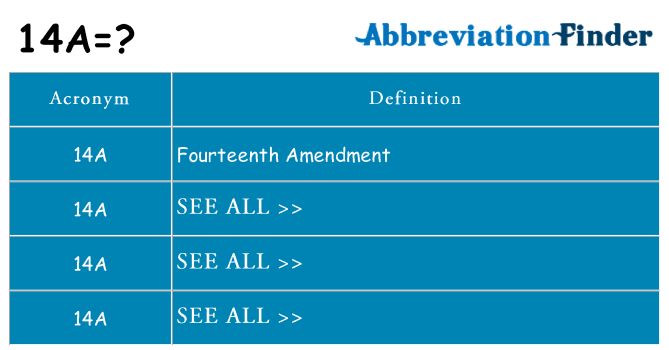 What does 14a stand for