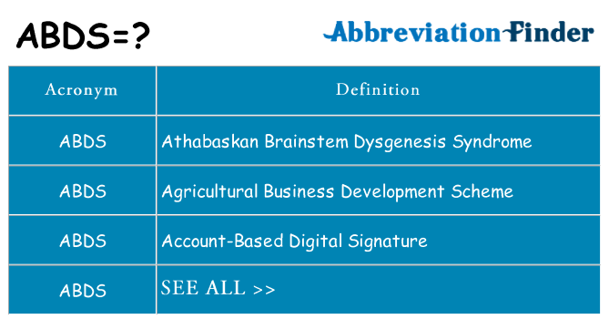 What does abds stand for