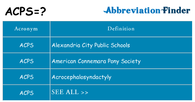 What does acps stand for