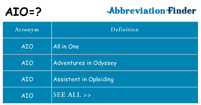 What does aio stand for