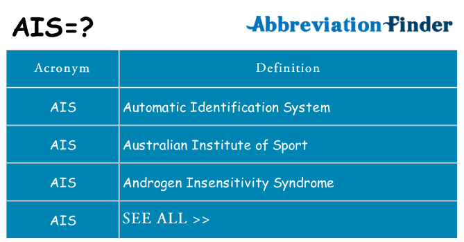 What does ais stand for