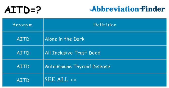 What does aitd stand for