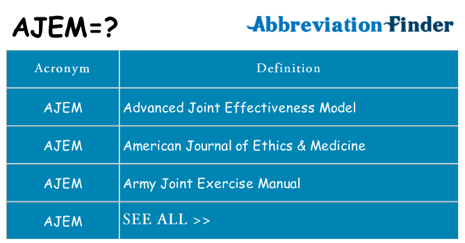 What does ajem stand for