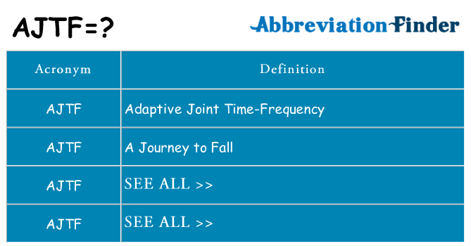 What does ajtf stand for