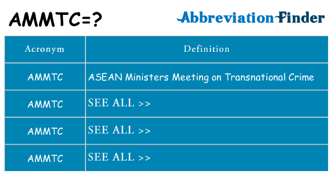 What does ammtc stand for