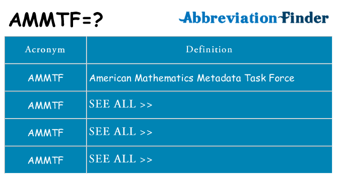 What does ammtf stand for