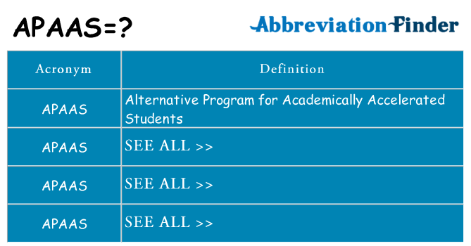 What does apaas stand for