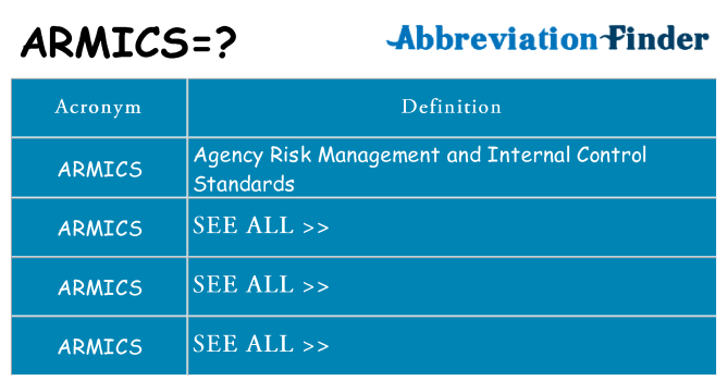 What does armics stand for