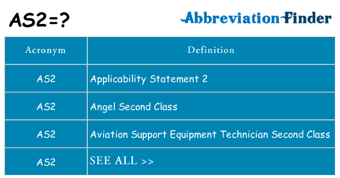What does as2 stand for